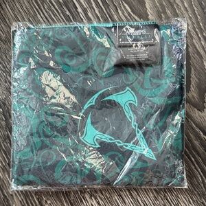 Teal and Black Gaming Scarf